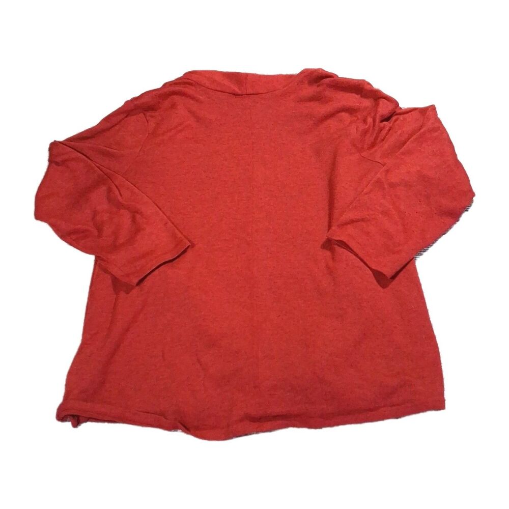 White Stag 2X 18W/20W Red Cardigan Floral 2-Piece Faux Set Mock Top Plus Size - Picture 3 of 16